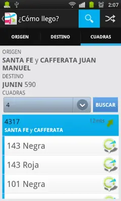 ¿Cómo Llego? Rosario (clásico) android App screenshot 4