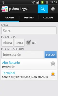 ¿Cómo Llego? Rosario (clásico) android App screenshot 5